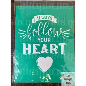 Chalk Couture Silk Screen Transfers Stencil follow your heart watts of love B